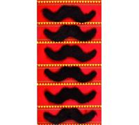 Lot 6 Moustaches, Noir