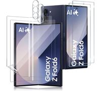 Lot 6 Pièces Pour Samsung Galaxy Z Fold6 - 2 Verres Trempés 9h Écran Avant, 2 Films Souples Écran Intérieur, 2 Protections Caméra Hd Sans Bulles