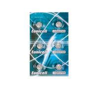 Lot 6 Piles Bouton AG5 / LR754 / LR48 / 193 / GP93A / 393 / SR754 W / G5 - Pile Alcaline Eunicell