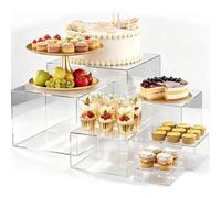Lot 6 Présentoir aperitif Buffet Cube Transparent 3-8" pour Gâteaux & Déco | Support présentoir buffet, Idéal pour apéritif, mariage, buffet boissons, gâteau, bijoux. Facile à nettoyer et réutilisable