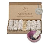 Lot 6 Sauge Blanche Purification A Bruler Baton Encens Naturel Maison Rituel Relaxant Protection Energetique Nettoyage Spirituel Purificateur Atmosphere Esoterisme Meditation Bienetre Cadeau Positif