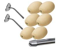 Lot 6 savons lait d'amande rotatifs écoliers à clip + 2 porte-savons à clip