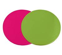 Lot 6 Supports à Gâteaux Fins Rose/Vert Ø 24 cm