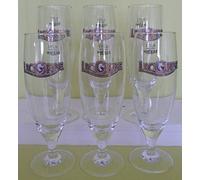 LOT 6 VERRES A BIERE , "LICORNE" , 25 CL , BAR BISTROT