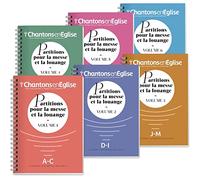 Lot 6 volumes - Chantons en Eglise : Partitions pour la messe et la louange