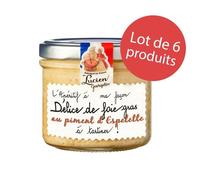 LOT 6 x DELICE DE FOIE GRAS DE CANARD AU PIMENT ESPELETTE 100G LG