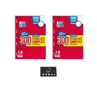 Lot 600 Copies Simples Perforées Seyes + 1 Index Adhésif Blumie (600 Simples)