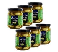 Lot 6x Ail apéritif au basilic - Pot 200g