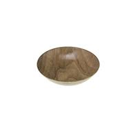 - Lot 6x Assiette creuse design bois Mood - Diam. 20 cm - Marron - Natural Mood