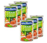 Lot 6x Chair de tomate au basilic - Louis Martin - boîte 400g