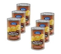 Lot 6x Demi pêches au sirop - Boîte 420g