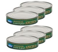 Lot 6x Filet anchois à l'huile tournesol - Boîte 495g
