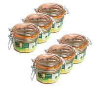 Lot 6x Foie gras de canard entier du Sud Ouest IGP - La Ferme du Puntoun - bocal : 120g