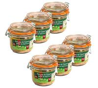 Lot 6x Foie gras de canard entier du Sud Ouest IGP - La Ferme du Puntoun - bocal : 180g