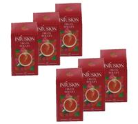 Lot 6x Infusion rooibos fruits rouges - Boîte 32g