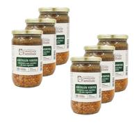 Lot 6x Lentilles vertes cuisinées France - Bocal 680g