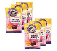 Lot 6x Levure chimique - Sainte Lucie - 5 sachets 10g