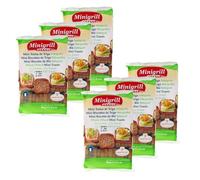 Lot 6x Mini biscottes au blé intégrale - Minigrill - sachet 90g