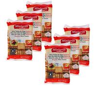 Lot 6x Mini biscottes au blé - Minigrill - sachet 90g