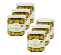 Lot 6x Olive verte cassée au fenouil - Pot 200g