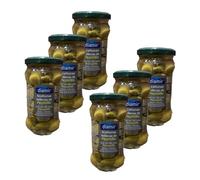 Lot 6x Olive verte farcie aux cornichons - Bocal 300g