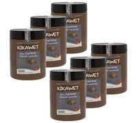 Lot 6x Pâte à tartiner chocolat cacahuète Kikawet - Pot 570g