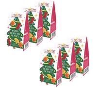 Lot 6x Pâtes de fruits Les Décors de Noël - Poires, griottes, orange sanguine - Boîte 180g