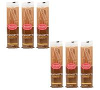 Lot 6x Pâtes Spaghetti au blé complet - Paquet 500g