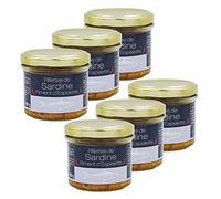 Lot 6x Rillettes sardine au piment d'Espelette - Pot 90g