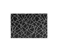 Toilinux - Lot 6x Set de table design craquelé Alph - L. 30 x l. 45 cm - Noir - Alph Noir G