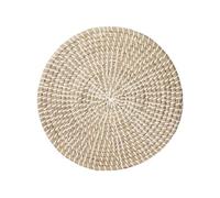 Secret de Gourmet - Lot 6x Set de table en osier vannerie Mood - Diam. 35 cm - Blanc - Natural Mood Blanc