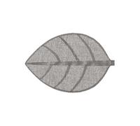 Secret de Gourmet - Lot 6x Set de table Feuille - 50 x 33 cm - Gris Gris