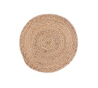 Nappe de table The Home Deco Factory - Lot 6x Set de table tressé Bord de mer - Diam. 38 cm - Beige - Bord de mer