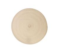 Secret de Gourmet - Lot 6x Set de table tressé rond Oscar - Diam. 38 cm - Beige - Oscar Beige