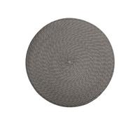 - Lot 6x Set de table Tressé Rond - Diam. 38 cm - Gris
