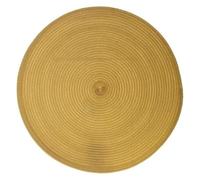 Lot 6X Set de Table Tressé Rond - Diam. 38 cm - Moutarde