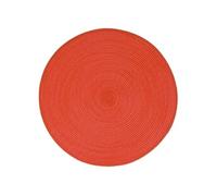 Secret de Gourmet - Lot 6x Set de table Tressé Rond - Diam. 38 cm - Rouge Rouge
