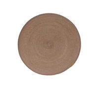 - Lot 6x Set de table Tressé Rond - Diam. 38 cm - Taupe