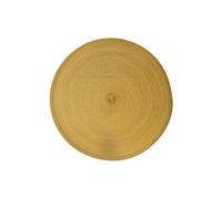 Secret de Gourmet - Lot 6x Set de table tressé rond Oscar - Diam. 38 cm - Moutarde - Oscar Jaune G