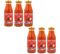 Lot 6x Soupe froide de tomates, feta et olives - Bouteille 480ml