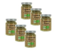 Lot 6x Tapenade verte Bio - pot 90g
