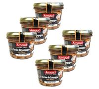 Lot 6x Terrine de campagne aux noix - Bocal 180g