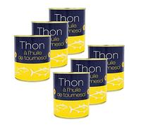 Lot 6x Thon entier à l'huile de tournesol - Boîte 800g