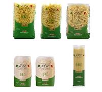 Lot 6x500g - Pâtes italiennes BIO : Farfalle, Coquillette, Maccaroni, Spaghetti, Penne rigate, Fusilli - 1881 Pasta Berruto