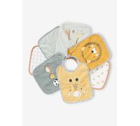 Lot 7 bavoirs vert d'eau TU