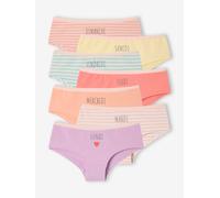 VERTBAUDETLot 7 Shorties semainier fillerose10A
