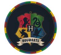 LOT 8 Assiettes rondes 23cm en Papier Harry Potter - Amscan