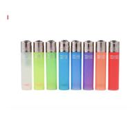 Lot 8 briquets Maxi Clipper Classic color Translucides rechargeable pierre remplaçable