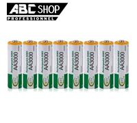LOT 8 PILES ACCUS RECHARGEABLE AA BTY NI-MH 3000mAh 1.2V LR06 LR6 R06 R6 ACCU