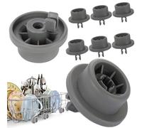 LOT 8 ROUES ROULETTES POUR PANIER INFÉRIEUR DE LAVE VAISSELLE | REMPLACEMENT COMPATIBLE AVEC BOSCH SIEMENS NEFF BEKO AQUASTAR KENMORE ETC…